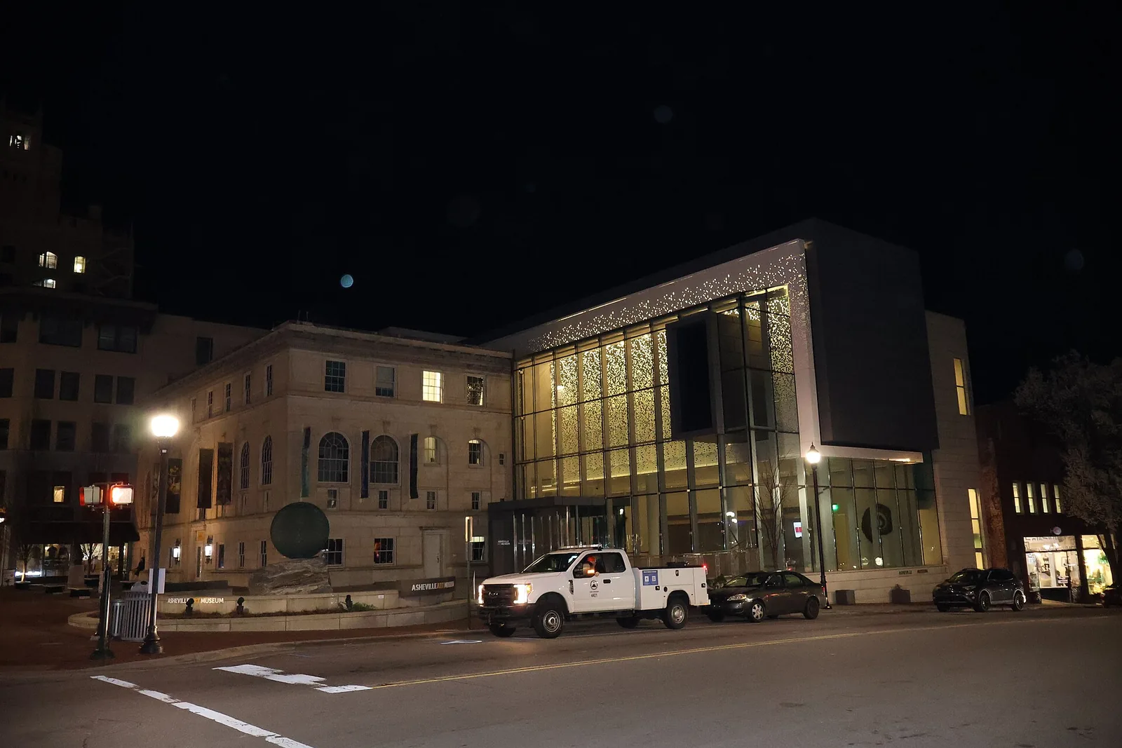 The Asheville Art Museum on Pack Square in downtown Asheville.
