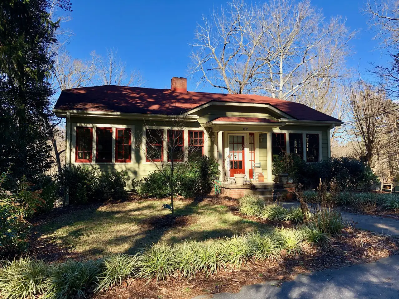 A bungalow on Caledonia Road in the Kenilworth neighborhood of Asheville